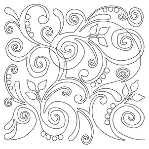 Swirl Party Long Arm Quilting Pattern