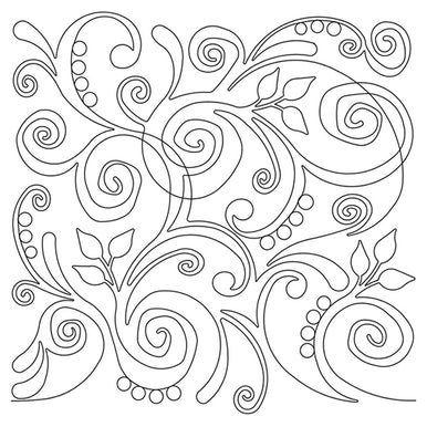 Swirl Party Long Arm Quilting Pattern