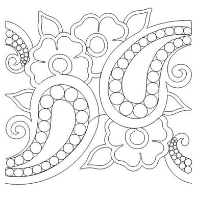 Pearl Paisley Long Arm Quilting Pattern
