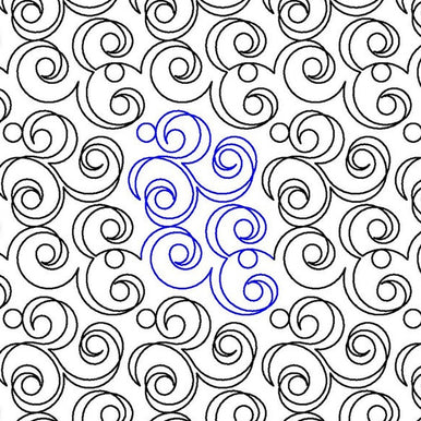 Curly E2E Long Arm Quilting Pattern