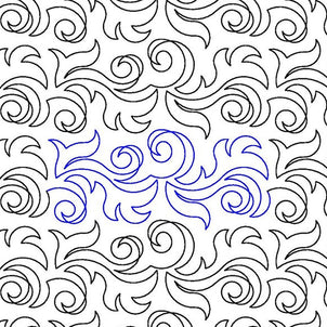 Fall Flames E2E Long Arm Quilting Pattern