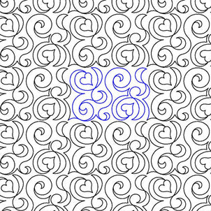 Rhapsody Heart E2E Long Arm Quilting Pattern