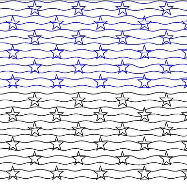 Star Spangled E2E Long Arm Quilting Pattern