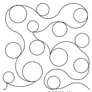 Bubble Meander Long Arm Quilting Pattern