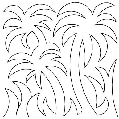 Palm Trees Long Arm Quilting Pattern