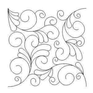 Swirls And Feathers Long Arm Quilting Pattern
