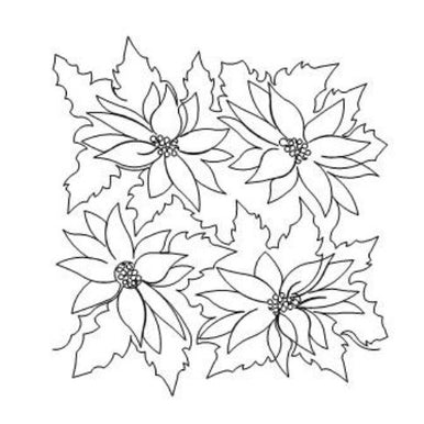 Poinsettia Long Arm Quilting Pattern