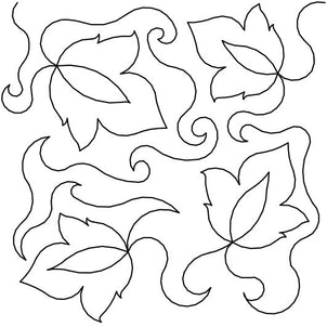 Leaves Dense Long Arm Quilting Pattern