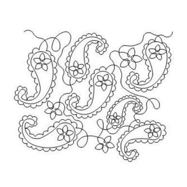 Paisley Simple Long Arm Quilting Pattern