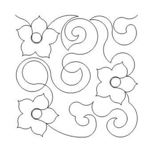 Flower Swirls Long Arm Quilting Pattern