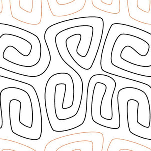 African Samba Long Arm Quilting Pattern