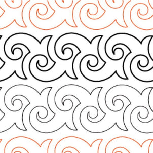 Agave Sashing Long Arm Quilting Pattern