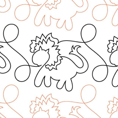 Animal Crackers Lions Long Arm Quilting Pattern