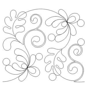 Dancing Leaves Long Arm Quilting Pattern