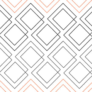 Diagonal Plaid Long Arm Quilting Pattern