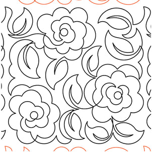 Maggie's Roses Grande Long Arm Quilting Pattern