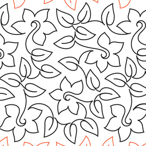 Meandering Daffodil Long Arm Quilting Pattern