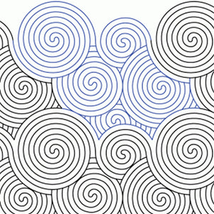 Raindrops On The Pond Long Arm Quilting Pattern