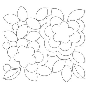 Rose Bushes Long Arm Quilting Pattern