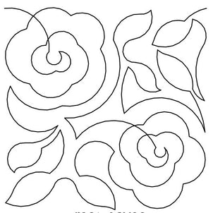 Rose Leaves Long Arm Quilting Pattern