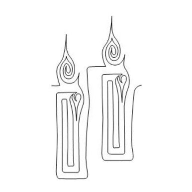 Candle Long Arm Quilting Pattern