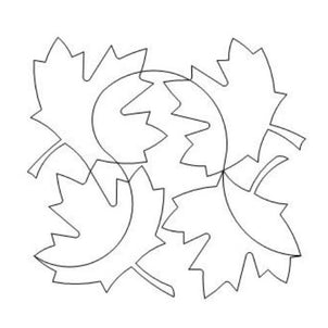 Maple Leaf Block Long Arm Quilting Pattern